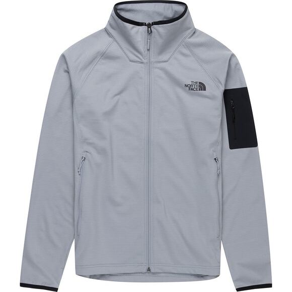 The North Face Borod Fleece Full Zip Outdoor Hiking Gray Jacket - Picture 1 of 6